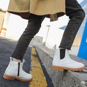 Worn Once- Toddler Girls Waterproof Chelsea Ankle Boots- Size 7